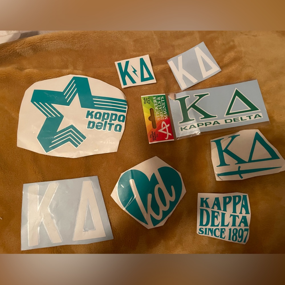 Kappa delta sorority car decal stickers lot